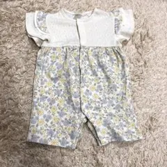 【新品】futafuta 80 花柄ベビーロンパース