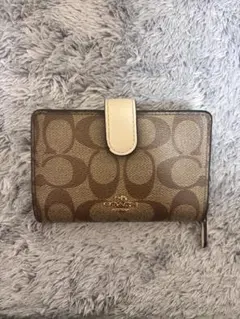 COACH 二つ折り財布 ブラウンのサムネイル