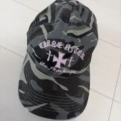 迷彩 カモフラ キャップ ピンククロス y2k
