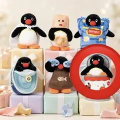 Pingu ピングー かくれんぼシリーズ ぬいぐるみキーホルダー