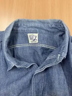 orslow シャンブレーワークシャツ　ブルー　size3のサムネイル
