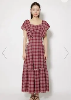 こげぱん様専用 フリルウエストオープンワンピース rienda