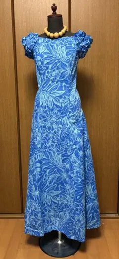 Mermaid Line 青 フラダンスドレス XS ネックレス付
