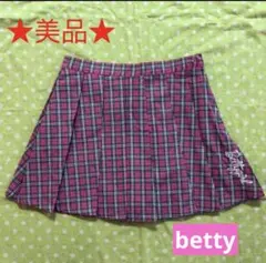 ★美品★ betty ベディ チェックプリーツ スカート 150サイズのサムネイル
