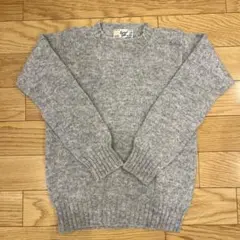 ローレンスジェイスミス　グレー クルーネック ニットセーター 長袖　34