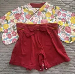 女の子 着物風 70サイズ 初節句 ひなまつり