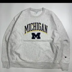 チャンピオン★REVERSE WEAVE ミシガン大学　カレッジロゴスウェット