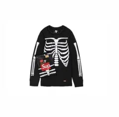 Supreme Hanes Skeleton L/S Tee Blackのサムネイル