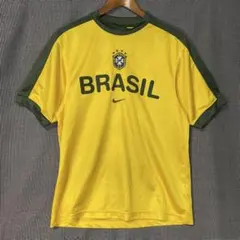 ナイキはNIKE銀タグBRAZILサッカーブラジル代表 ユニフォーム CBF S