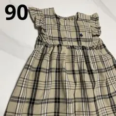 90 ワンピース ポロ POLO Baby チェック おしゃれ お出かけ 可愛い