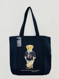 【新品タグ付き】POLOベア ラルフローレン トートバッグ ネイビー