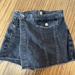 ZARA ダークグレー デニムスカート