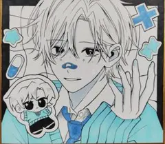 手描き 色紙イラスト アナログ オリジナル