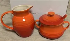 ル・クルーゼ　クリーム＆シュガーポット　未使用品のサムネイル