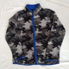 ユニクロ キッズ フリース ジップアップジャケット 150cm 迷彩 男の子