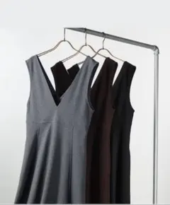 ブラッシュドジャージージャンパースカート