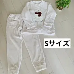 GU ルームウェア　部屋着　パジャマ　白　S モコモコ　ふわふわ