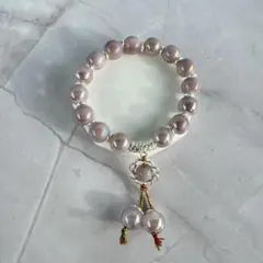 No.27 ピンクパールチャームブレスレット