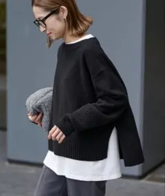 FRAMeWORK ワイドプルオーバーニット