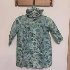 【ほぼ未使用】BREEZE レインコート 100-110cm 男の子 恐竜柄