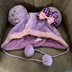 ディズニー　ファンキャップ　紫　ミニー　キラキラ