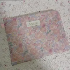 ハンドメイド　リバティ　Ｌ字マルチポーチ