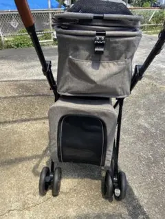 訳あり❣️ 分離式 ペットカート 2WAY 折りたたみ ブレーキ付 多頭飼い