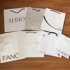 コスメ★ショッパー　紙袋　　クリニーク　ファンケル　アルビオン他