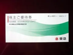 ☆「東急電鉄 株主優待券」1冊（500株以上）（ミュージアム券・映画優待券なし）