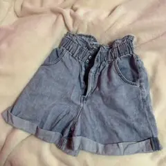 H&M デニムブルー ハーフパンツ