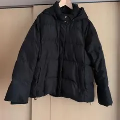 最終‼️GLOBAL WORK フード付きブラックダウンジャケット