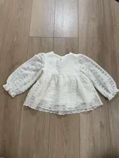ZARA 透かしブラウス　18-24m
