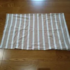 ニトリ ピッタリニットマクラカバー ベージュ/ホワイト43×63