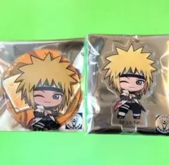 ナルト　NARUTO　ミナト　缶バッジ　アクリルスタンド