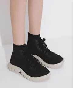 CHARLES & KEITHニットソックスハイトップスニーカーのサムネイル