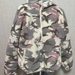 【GAP 】ボアジャケット フリース カモフラ柄 ピンク
