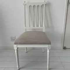 サラグレース SGDダイニングチェアTHOMASホワイト＆ナチュラルリネン