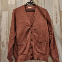 GU オレンジ系 ニットカーディガン