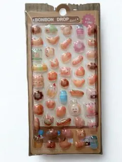 ぷっくりシール 立体 デコ 1枚 海外製