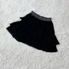 【c4882】✨美品✨ミニスカート　ブラック　フレア