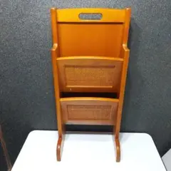 オールドカリモク 木製 ヴィンテージ マガジンラック 昭和レトロ 希少品 当時物