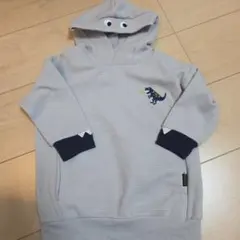 kläds 恐竜刺繍 フード付きトレーナー 90(S)