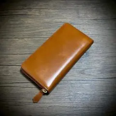 イタリアンレザー 大容量 長財布 メンズ レディス カード１５枚 ブラウン 茶