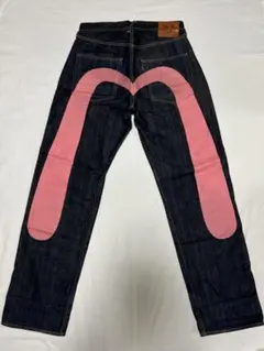 値下可能‼️》 EVISU No.1 W29xL32ピンク大黒 ビッグカモメ - メルカリ
