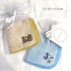 ディズニー　タオルハンカチ　ミニタオル　ミッキー　チップとデール