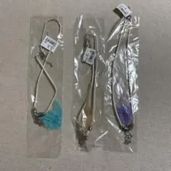 フェザー付きネックレス　3個セット