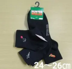 HUNTER×HUNTER 靴下３足セット ブラック 24～26㎝ しまむら