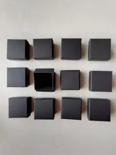 ラッピングボックス ジュエリーボックス ギフト ブラック12個