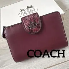 COACH 千鳥格子 ハウンドトゥース 二つ折り財布 廃盤 希少 コーチ レア