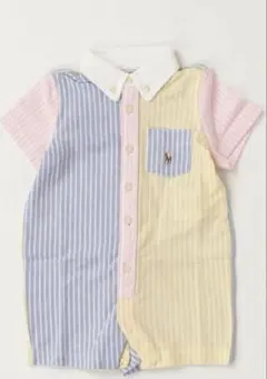 Ralph Lauren ラルフローレン　ストライプロンパース3M 60センチのサムネイル
